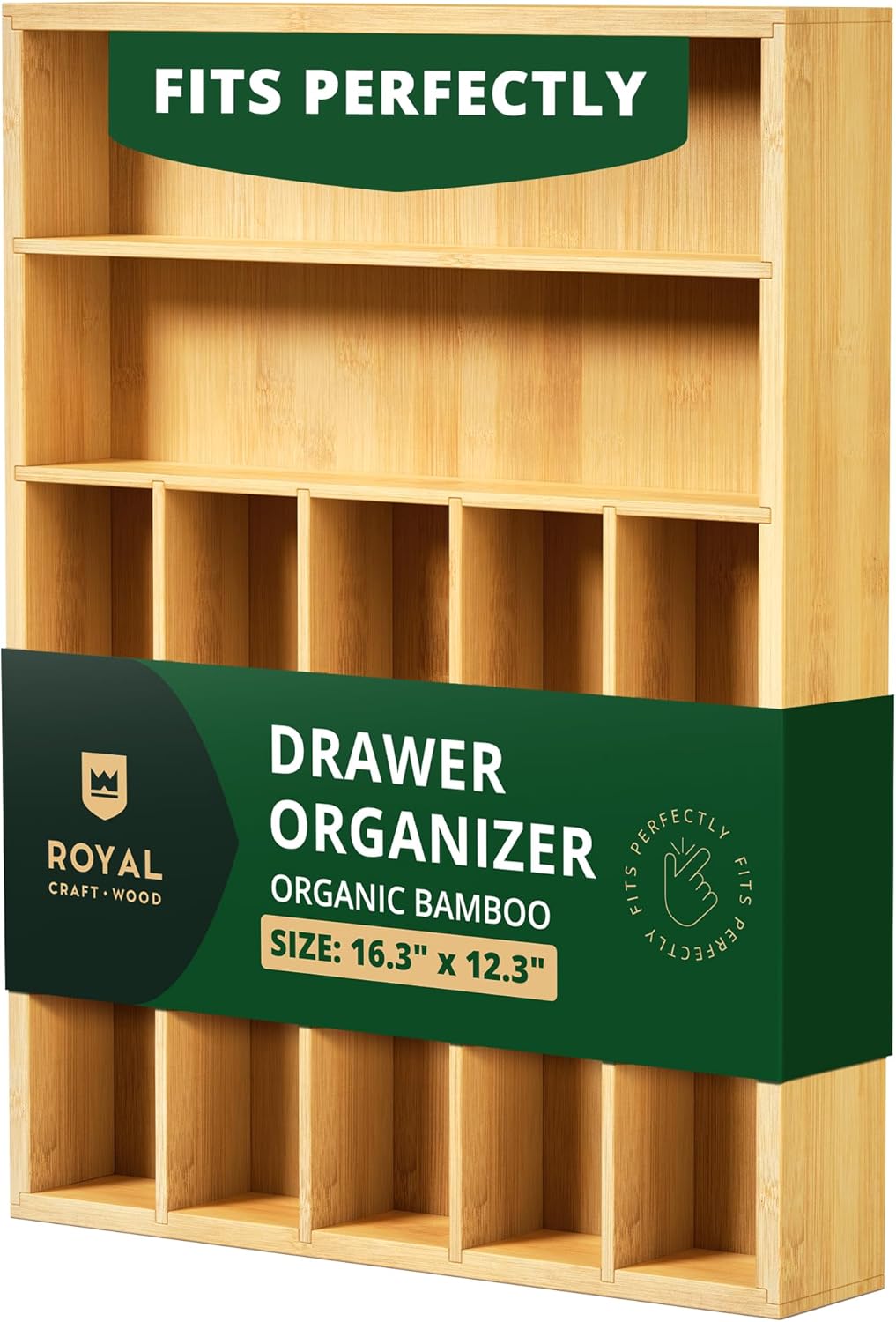 Bamboo Kitchen Drawer Organizer
