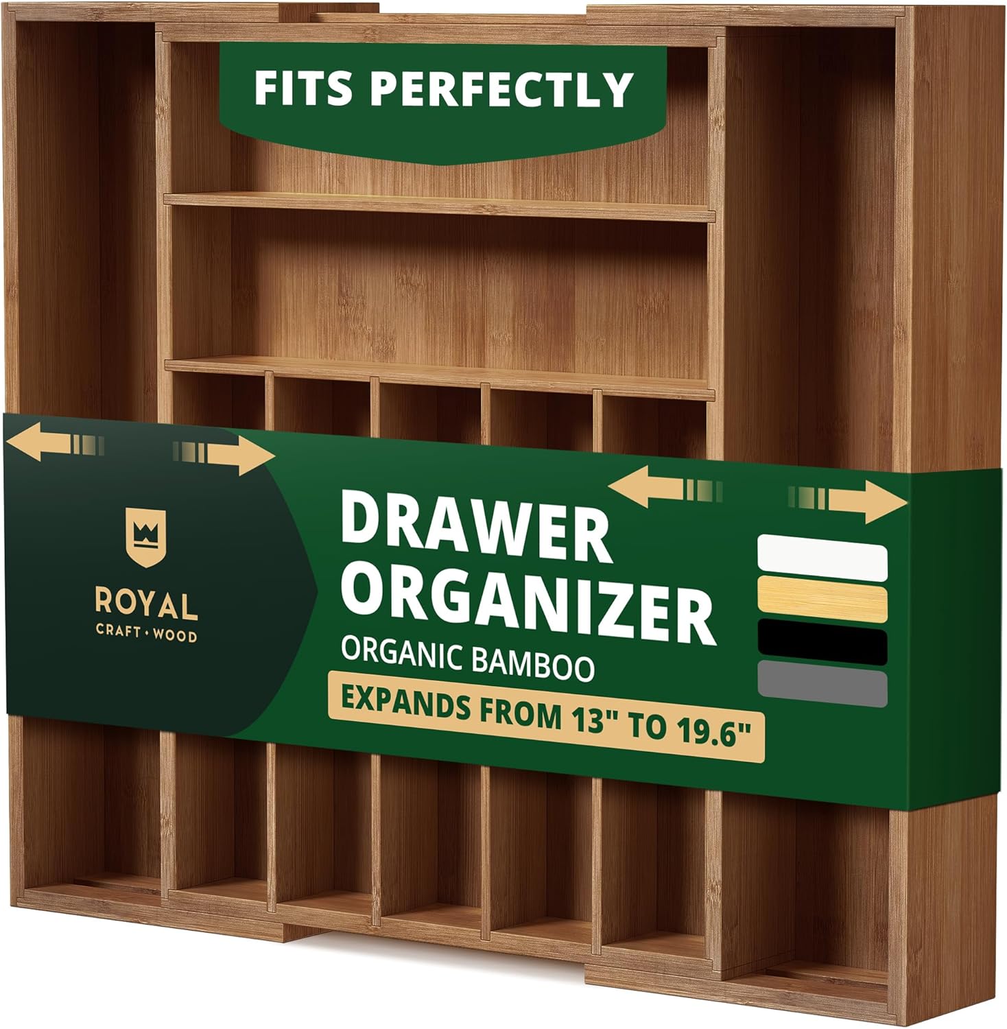 Bamboo Kitchen Drawer Organizer
