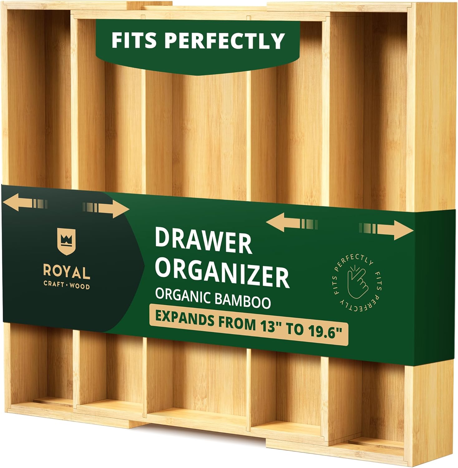 Bamboo Kitchen Drawer Organizer
