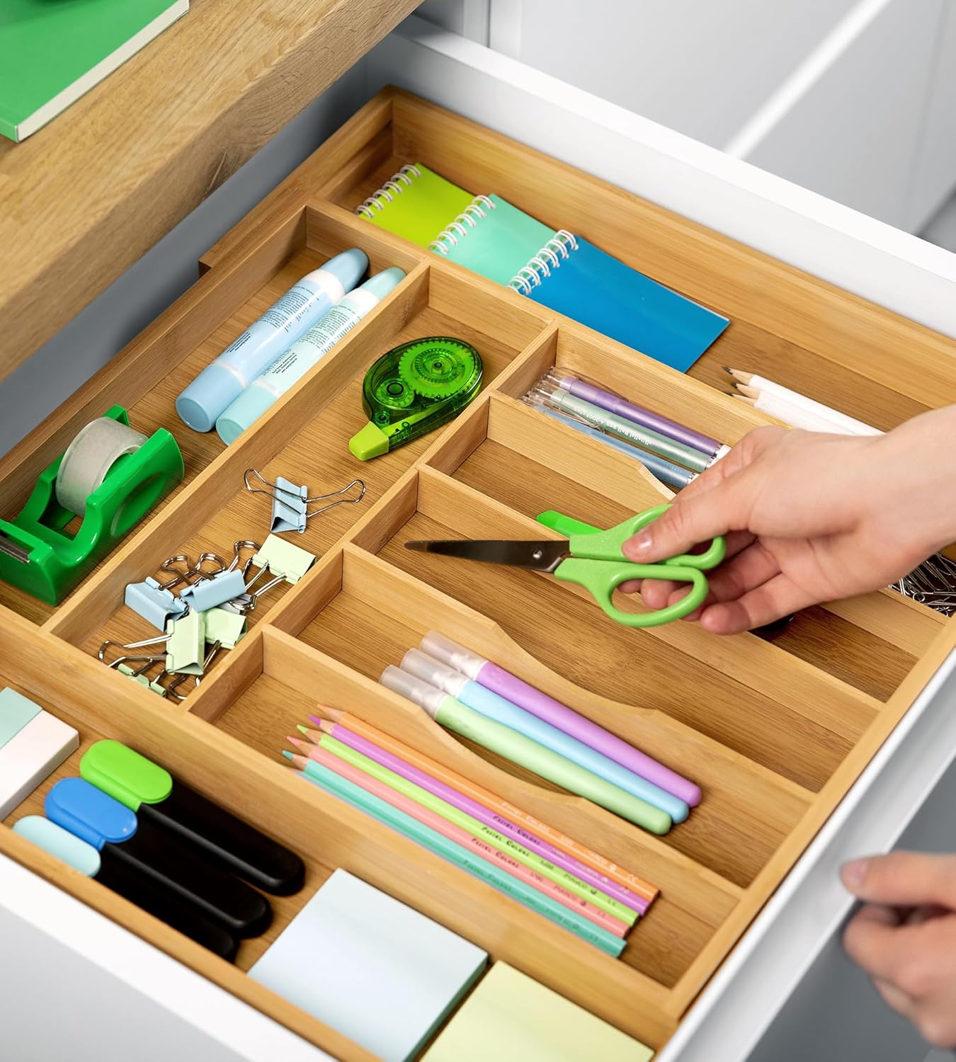 Bamboo Kitchen Drawer Organizer